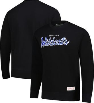 Mitchell & Ness Mens Mitchell & Ness Black Kentucky Wildcats Elite Script Pullover Sweatshirt at Nordstrom, Size Medium