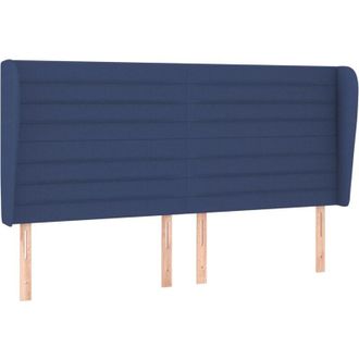 vidaXL Cabecero Con Orejas De Tela Azul 183x23x118/128 Cm Vidaxl