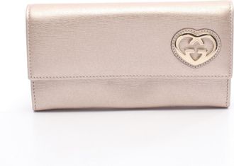 Gucci Pink Leather Long Wallet (Bi-Fold) (Pre-Owned)