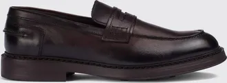 Doucal's Mocassino Penny in pelle di vitello liscia con suola in gomma