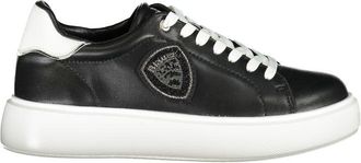 Blauer Womens Lowtop Leather Sneakers - Black - Size EU 39