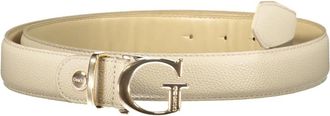 Guess Riem met metalen gesp - unisex - Riemen - Beige - M - Accessoires