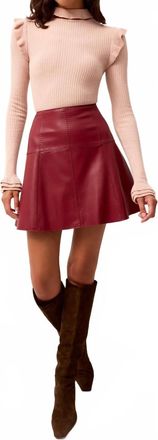 Marie Oliver Crawford Skirt In Brick