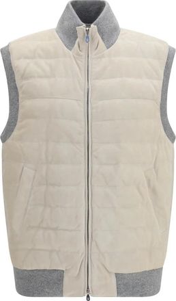 Brunello Cucinelli Gilet imbottito - - Jackets - Uomo - Bianco - M