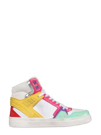 Philippe Model Multicolour Leather-Nylon Sneakers - Multicolor