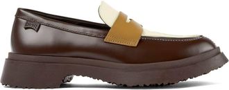 Camper Walden mismatched colour-block loafers - women - Leather - 40 - Brown