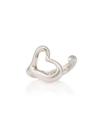 Tiffany & Co. Silver Elsa Peretti Open Heart Ring (Authentic Pre-Loved)