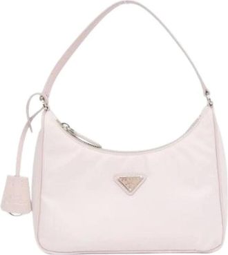 Prada Pre-owned Shoulder Bags, female, Pink, Size: ONE SIZE Pre-owned Fabric prada-bags