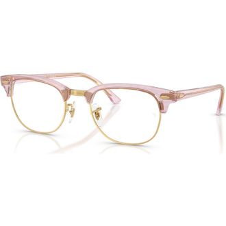 Ray-Ban 51mm Square optical glasses in Violet at Nordstrom