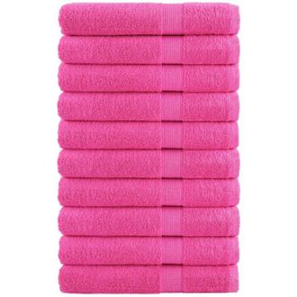 vidaXL Toallas De Sauna Solund 10 Unidades Rosa 80x200 Cm 600 Gsm Vidaxl