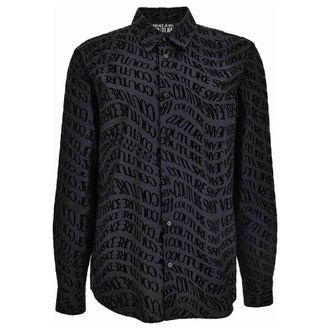 Versace Overhemden - Heren - Casual Overhemden - Zwart - 2XL - Overhemden