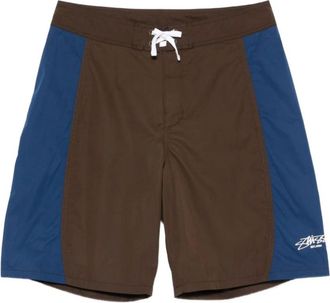 St&uuml;ssy Beachwear, male, Brown, Size: W32 Shorts