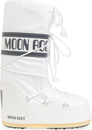 Moon Boot Sneeuwlaarzen Icoon Nylon - Heren - Winterlaarzen - Wit - 45 EU - Nylon - Schoenen