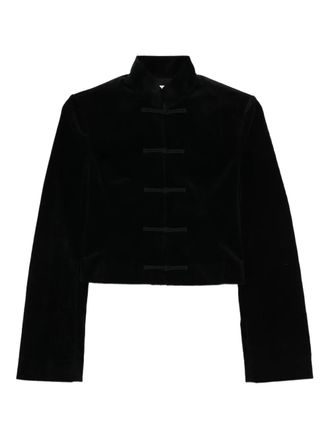 Samuel Gui Yang Lee jacket - women - Cotton/Spandex/Elastane - 8 - Black