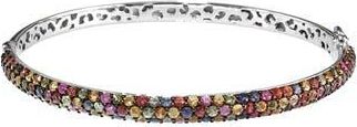 Effy Multicolored Sapphire Hinge Bracelet in Silver Multi at Nordstrom Rack, Size 7.5