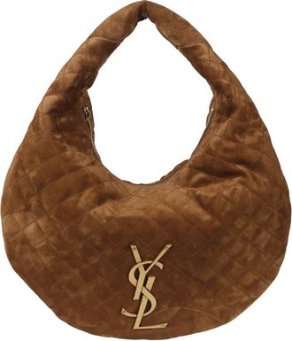Saint Laurent Tassen, Dames, Bruin, ONE Size, Leer, Icare Hobo