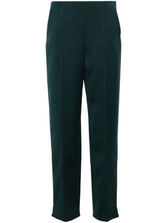 Giorgio Armani straight-leg wool trousers - Green