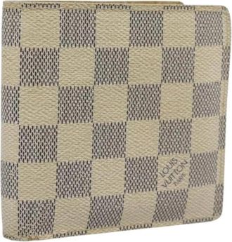 Louis Vuitton Pre-owned Damier Azur Bifold Portemonnee - Dames - Vintage Accessoires - Veelkleurig - ONE Size - Vintage