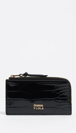 Bimba & Lola Rigid shiny textured purse in Black at Nordstrom