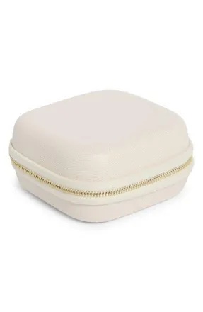 Nordstrom Square Zip Jewelry Box in Cream at Nordstrom