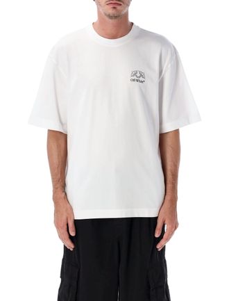 Off-white Offline Half Arrow Short-Sleeve Cotton T-Shirt
