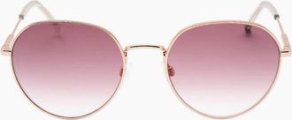 Tommy Hilfiger Womens Tommy Hilfiger Pink DS Lens Copper Gold Sunglasses - Size: ONE size