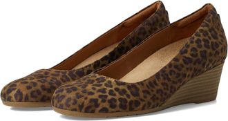 Dr. Scholls Be Flex J2972F3202 Pump Leopard Wedge Heel HAWK673