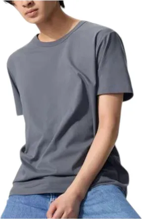 Uniqlo AIRism Cotton T-Shirt Grey 474244-07