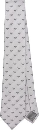 Emporio Armani Cravatta con effetto jacquard - Grigio