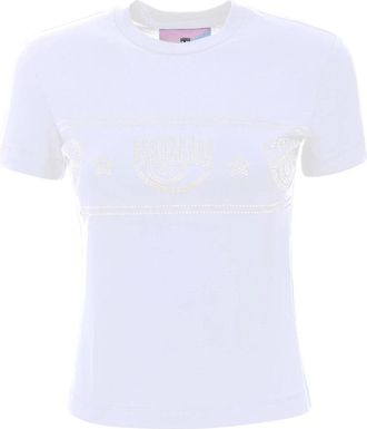 Chiara Ferragni T-shirts - Dames - T-shirts - Wit - M - Katoen - Tops