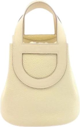 Herm&egrave;s Pre-owned In-The-Loop 18 Calfskin Handbag - Dames - Vintage Tas - Geel - ONE Size - Leer - Vintage