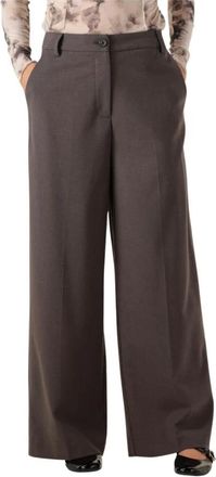 Modstr&ouml;m Broeken, Dames, Bruin, XL, Grijze Primrosemd Broek voor Vrouwen