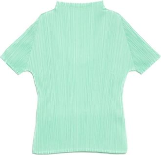 Issey Miyake Womens Pleats Please Monthly Colors May Shirts In Mint Green