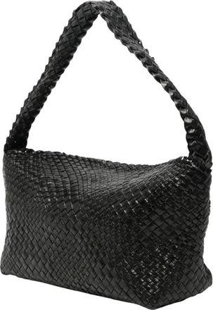 Ibeliv Aura Geweven Leren Tote - Dames - Schoudertassen - Zwart - ONE Size - Tassen
