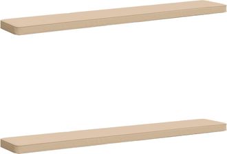 vidaXL Cojines Para Banco De 2 Piezas Vught 2 Pcs 100% Poli&eacute;ster Crema Vidaxl
