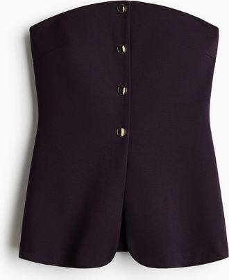 H&M Bandeau-Gilet aus Ponte-di-Roma - Purple