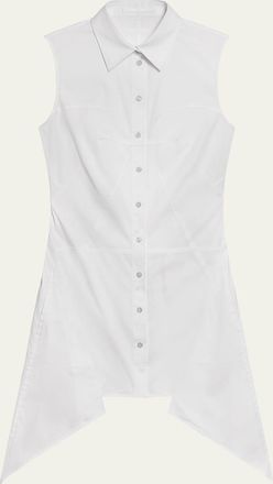 Helmut Lang Sleeveless Bustier Shirtdress