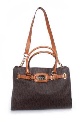 Michael Kors Pre-owned Womens brown canvas monogram shopper. Leather - One Size