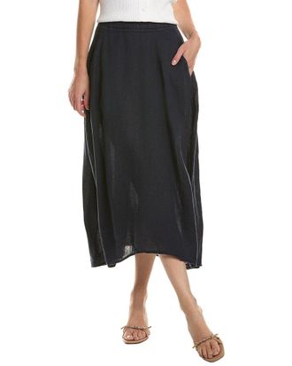 Velvet Velvet By Graham & Spencer Linen Midi Skirt