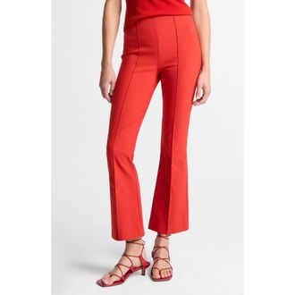 Vince Niki Mid Rise Crop Flare Pants in Dark Poppy at Nordstrom, Size Xx-Small