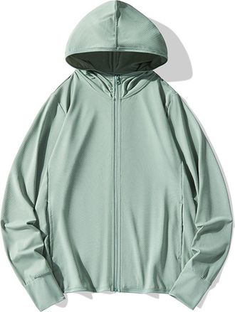 Generic Sun Protection Hoodies Women Plus Size UV Zip Up Jacket SPF 50+ Long Sleeve Lightweight Sunscreen Coats with Pocket Soft Breathable Jacket Outdoor Hik