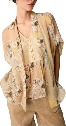 Alessia Santi Kimono Jacket - Dames - Blouses - Veelkleurig - M - Overhemden