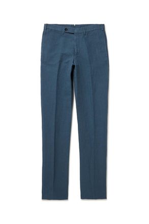 Sid Mashburn Sport Straight-Leg Hemp and Cotton-Blend Canvas Trousers