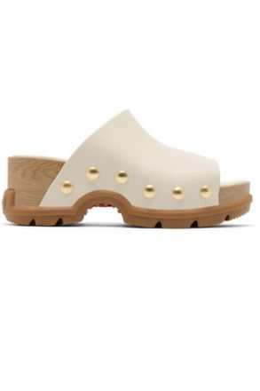 Sorel Womens Roamn Slide Sandal In Chalk, Gum 2