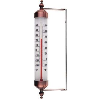 OEM Term&oacute;metro Exterior Con Man&oacute;metro, Efecto Bronce: Elegante Term&oacute;metro De Jard&iacute;n Para Exteriores, Ideal Para Medir La Temperatura Exterior, En Invernad