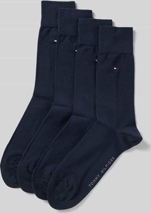 Tommy Hilfiger Socken aus Baumwoll-Mix im 4er-Pack in Marine, Gr&ouml;&szlig;e 39-42