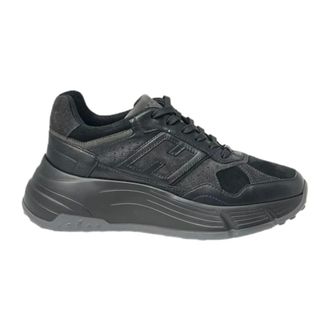 Hogan Sneakers, female, Black, Size: 7 1/2 US Lace-Up Sneakers