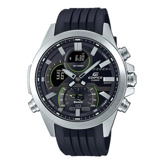 Casio Mens CASIO edifice Series 2022 Luminous Stainless Steel Strap Watch Mens ECB-30P-1A