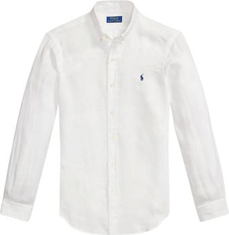 Ralph Lauren Overhemden, Heren, Wit, S, Katoen, Het Iconische Oxford Shirt