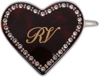 Roger Vivier Pinza para el pelo con forma de coraz&oacute;n - Accessories - Mujer - Marr&oacute;n - ONE SIZE